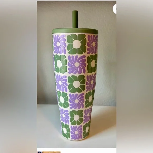 BRUMATE 40oz. Era 100% Leakproof Straw Tumbler in Purple & Green Pattern NWT - Picture 3 of 7